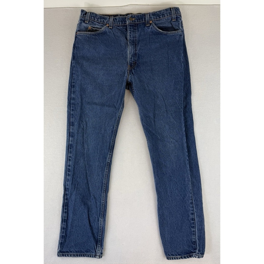 Vintage Levi's 505 Jeans Men's 38x32 (Fits 36x32) Blue Orange Tab Regular Fit
